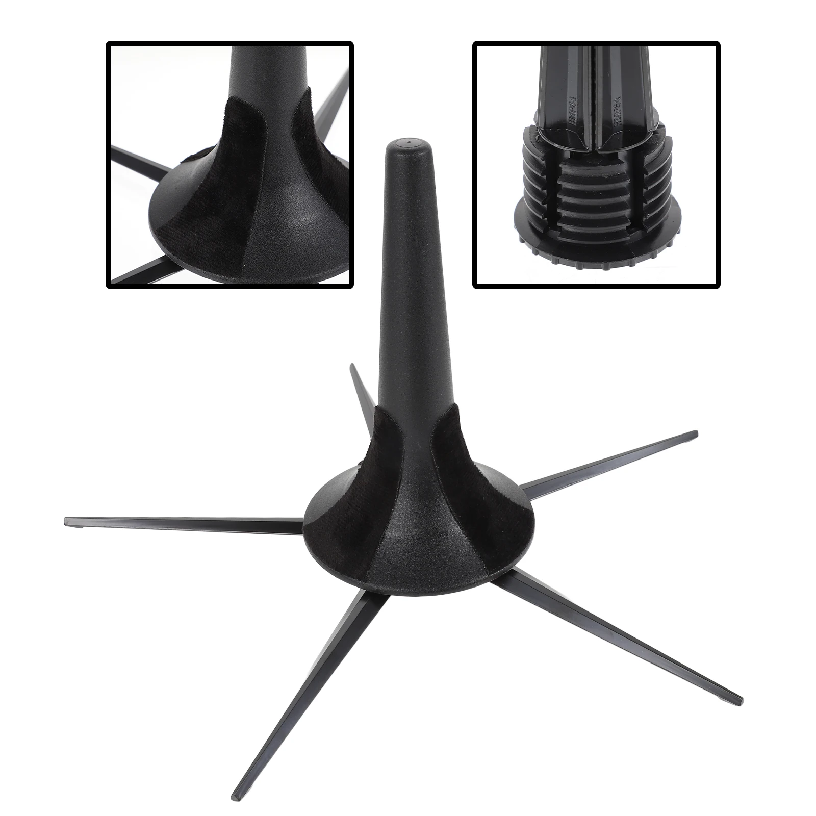 

Trumpet Stand Five Leg Detachable Folding Abs Zinc Alloy Holder Space Saving Portable Clarinet Bracket For Musician Gift