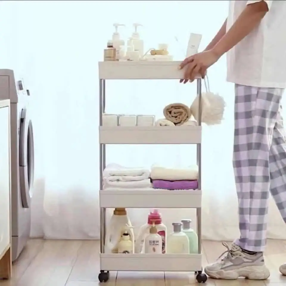 Sewing storage rack, mobile storage rack, kitchen refrigerator, bathroom, living room, organizing rack, storage rack image 3