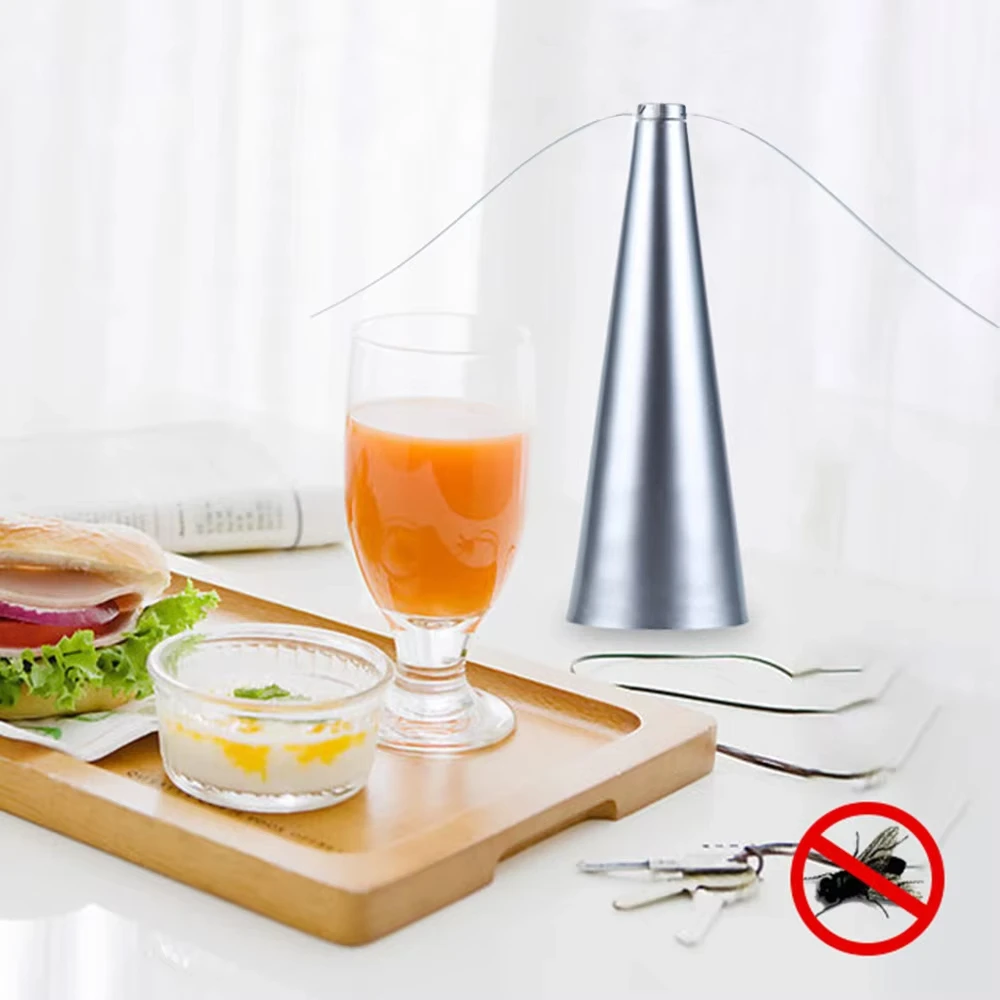 USB-Kabel/Trockenbatterie Outdoor Multifunktionaler Fliegenschutz 360 ° Rotations-Ventilator für Lebensmittel, Camping, BBQ, gegen Mücken und Fruchtfliegen – Detail 9