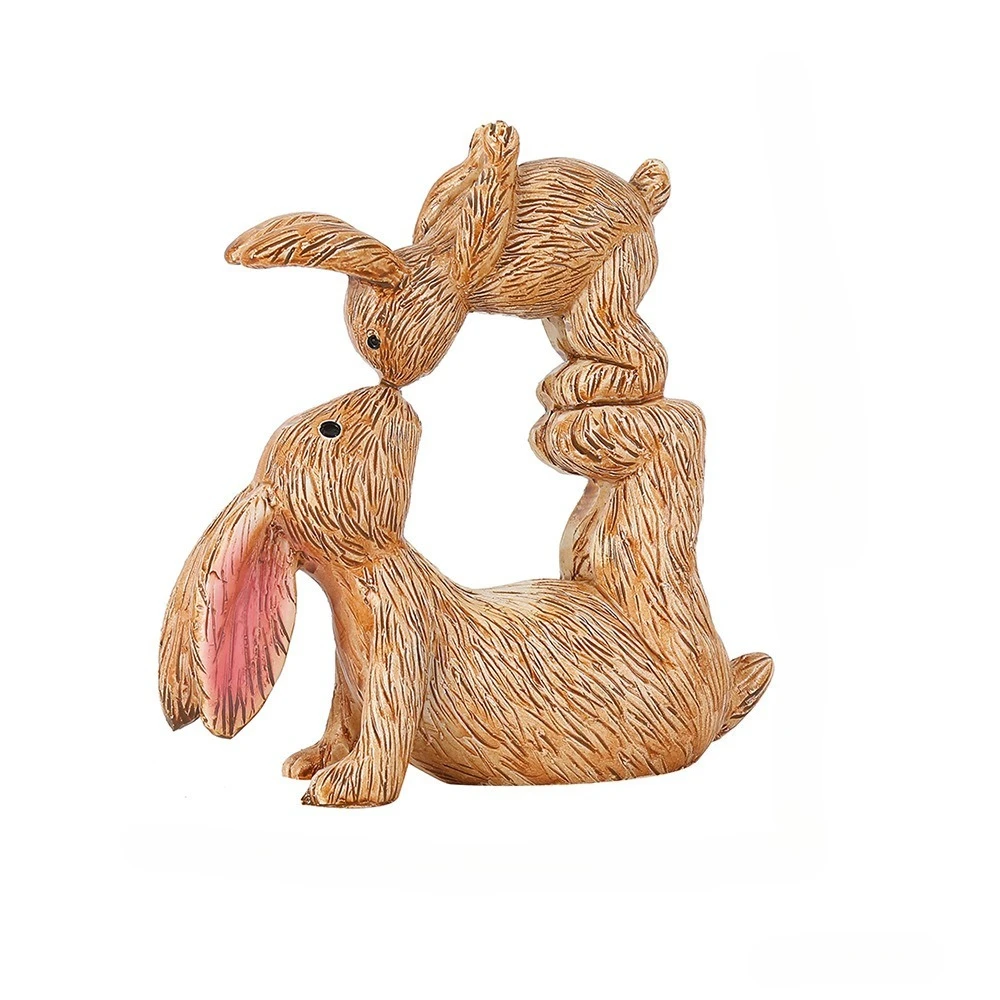 Desktop Decoration Resin Crafts Home Decor Quirky Frog Funny Bunny Statue