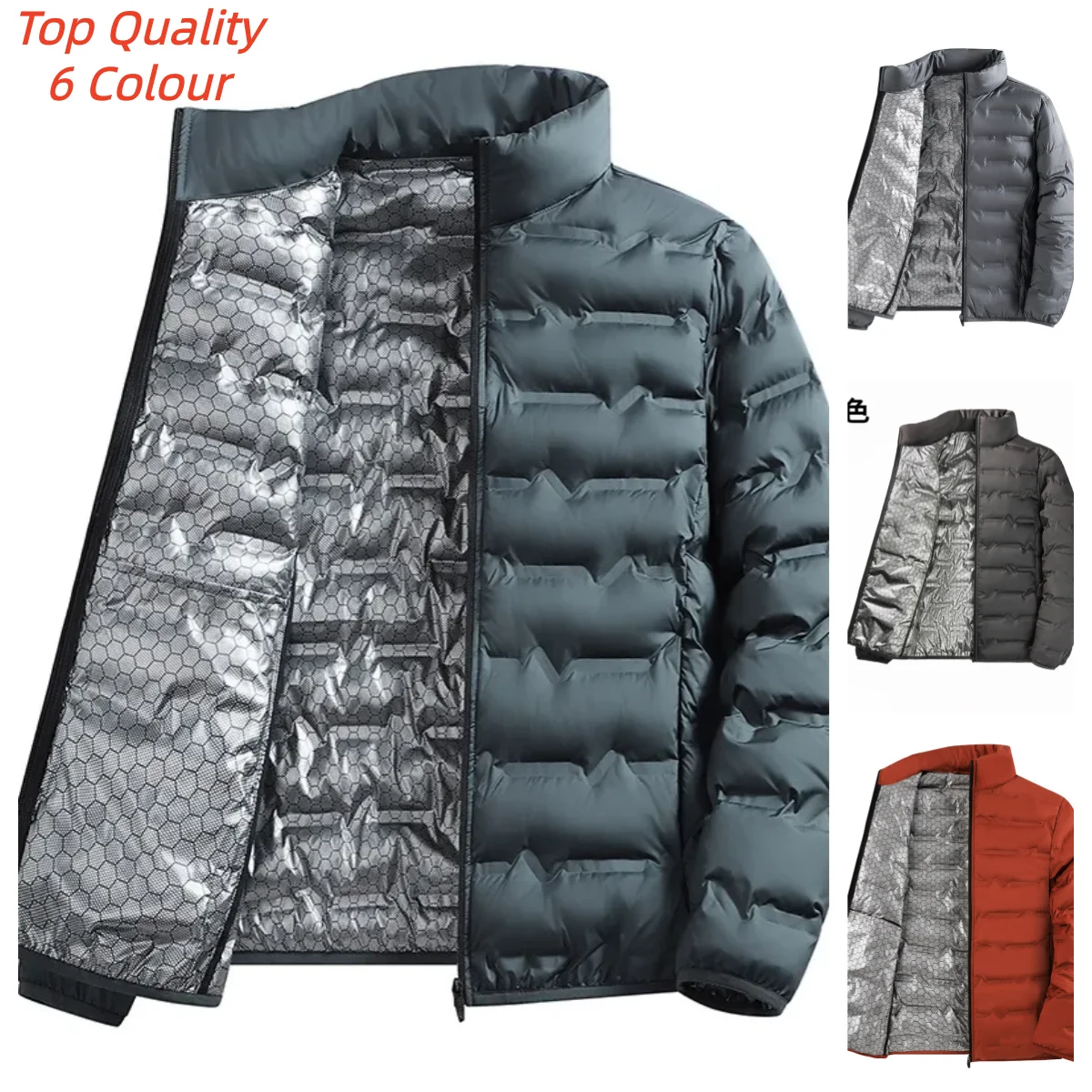 

Зимний повседневный теплый мужской походный пуховик, уличная ветрозащитная верхняя одежда, однотонные утепленные мужские пуховые пальто, модный воротник-стойка