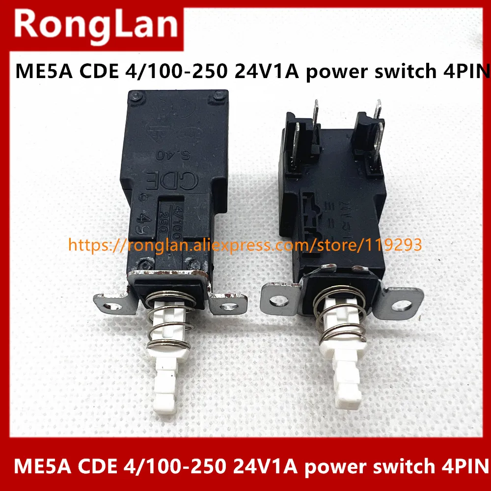 Imagem -03 - Power Switch Potenciômetro Auto Bloqueio Me5a Cde 100250 24v 1a Pin Lock Switch Pcs por Lote