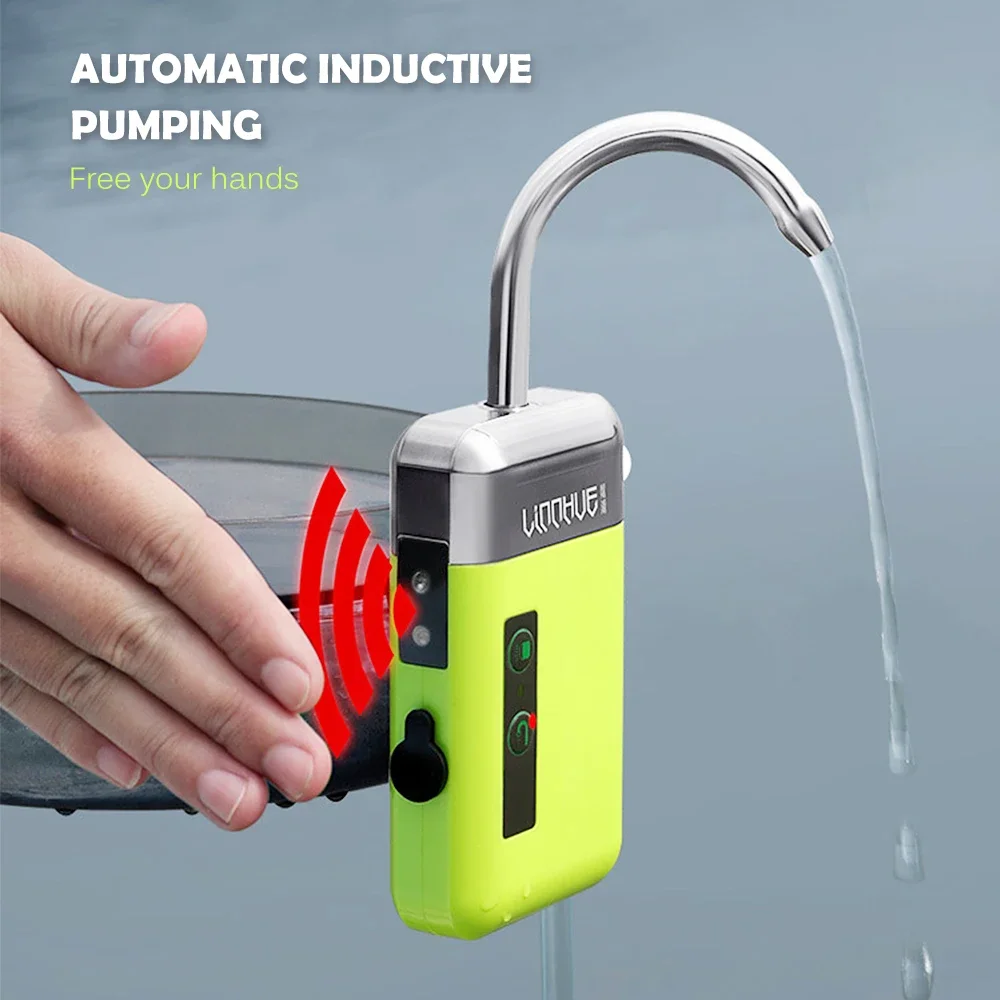 

fishing 3-in-1Mini Oxygen Pump With Air Stone Tube Sensing USB Charging Automatic Water Pump LED Lighting For Outdoor Fishing