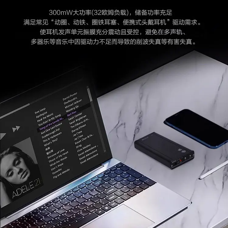 WL06 Bluetooth 5.2 DAC Earphone Amplifier USB HiFi Decoder Portable Dongle AMP For Phone PC Lossless Audio Adapter