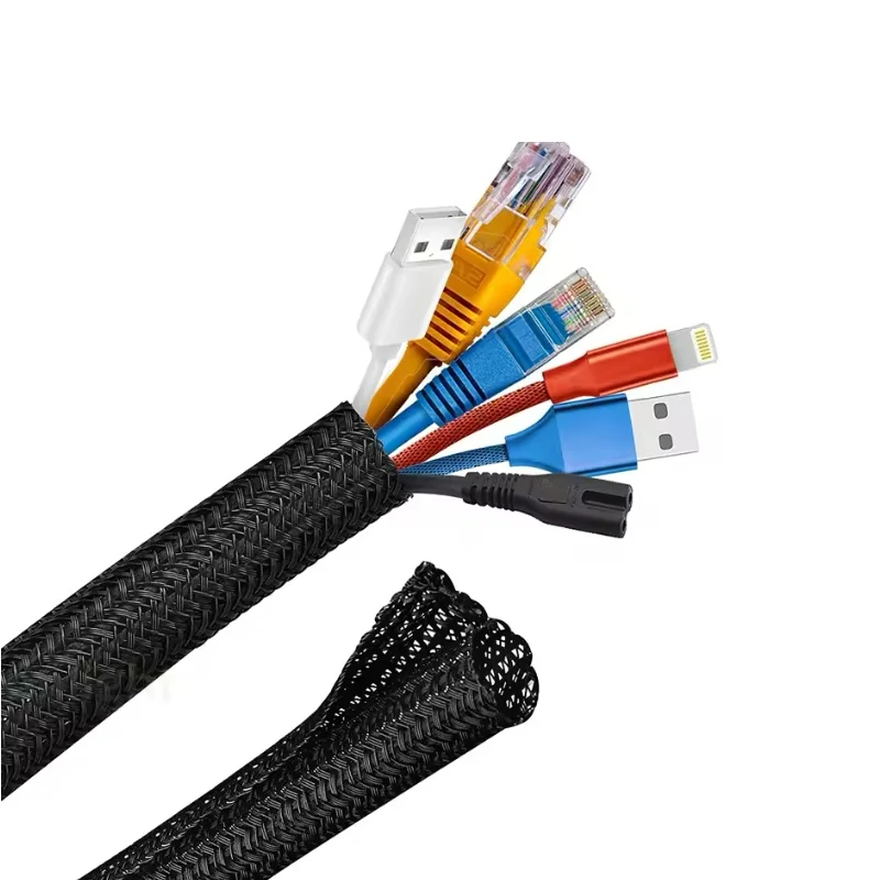 Cord Protector Wire Loom Tubing Cable Sleeve Split Sleeving for USB Cable Power Cord Audio Video Cable TV Computer Home Auto