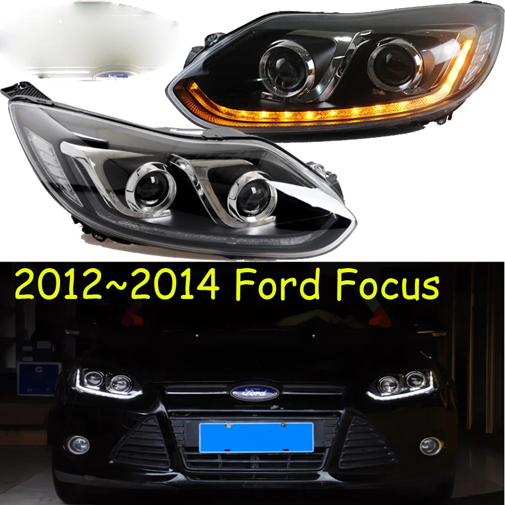 HID,2012~2014,Car Styling for Focus Headlight,LED DRL Fog for Focus head lamp