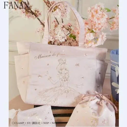 

2025 New Spring Summer Tote Bags Cute Girl Shoulder Bag Zipper Seal 14 Inch Computer Can Be Placed Handbags for Women