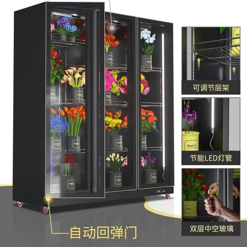 Frische Blumen Kommerzielles Blumenstrauß-Display Gekühlter Kühlschrank Spezieller Blumenschrank mit Blumen