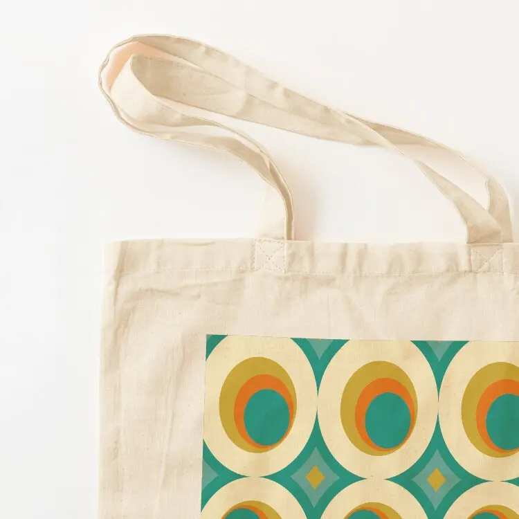 منتصف القرن الحديثة سبلاش حمل حقيبة حمل حقيبة قماش أكياس قماش حقيبة المتسوق أكياس قابلة لإعادة الاستخدام #3