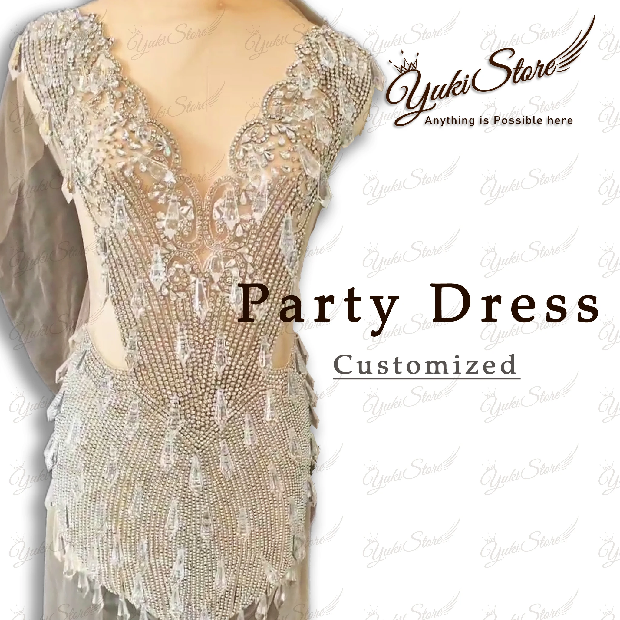 

Newest wedding dress cocktail dress Beautiful Quality Perfect Material Sexy Lady Silver Diamond Bodice Applique JY117