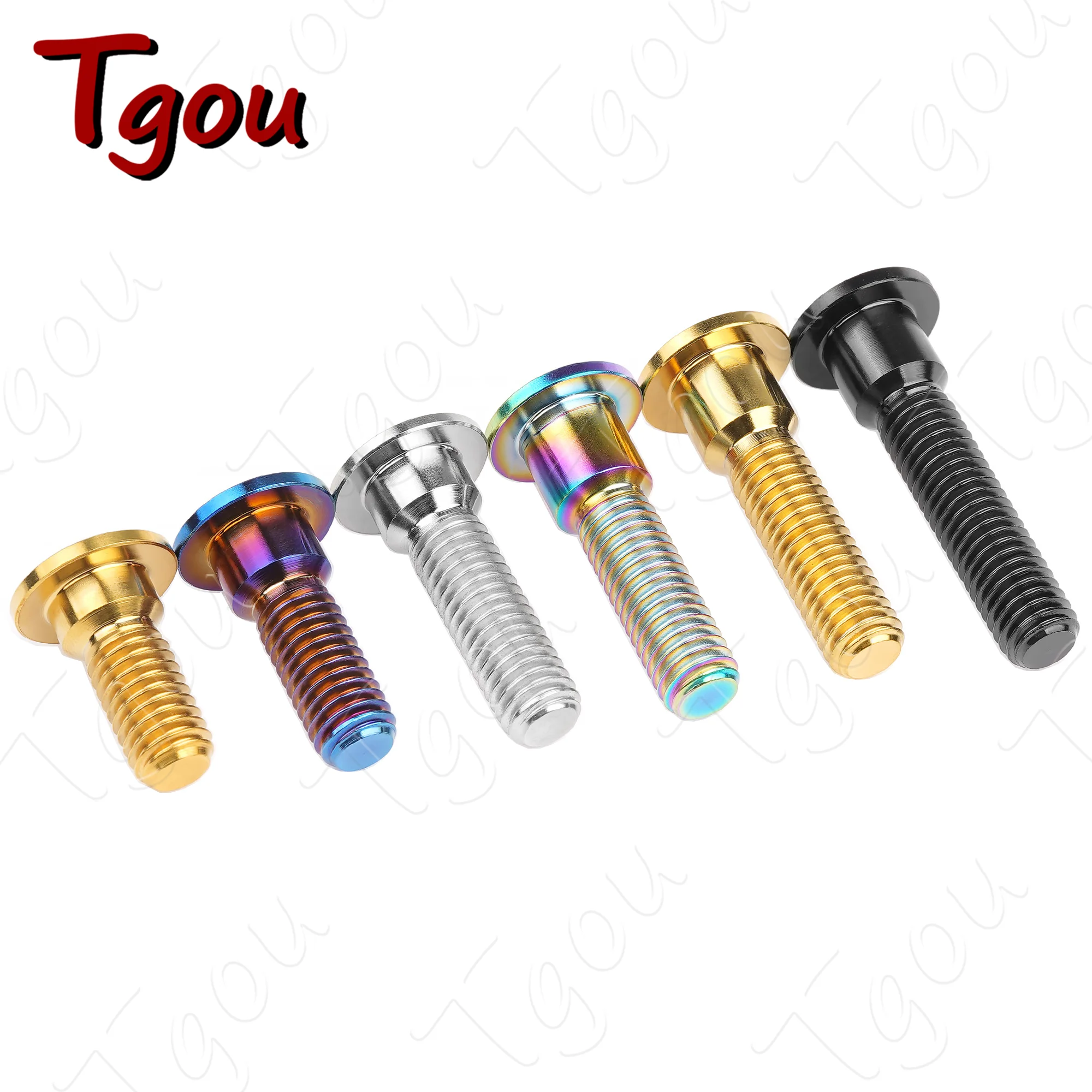Titanium Bolt Motor Bike Rear Brake Rotor Screw, Motor Bike Acessório, M8x20, 22, 25, 30, 33, 35, 40mm