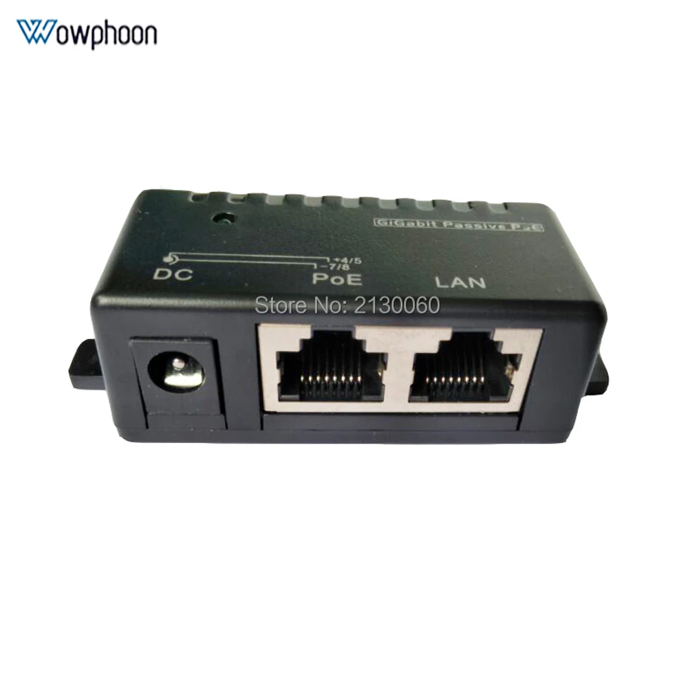 

Gigabit Poe injector, PoE power supply, Mini 1Port, passive Gigabit Poe DC RJ-45 injector for IP camera LAN network