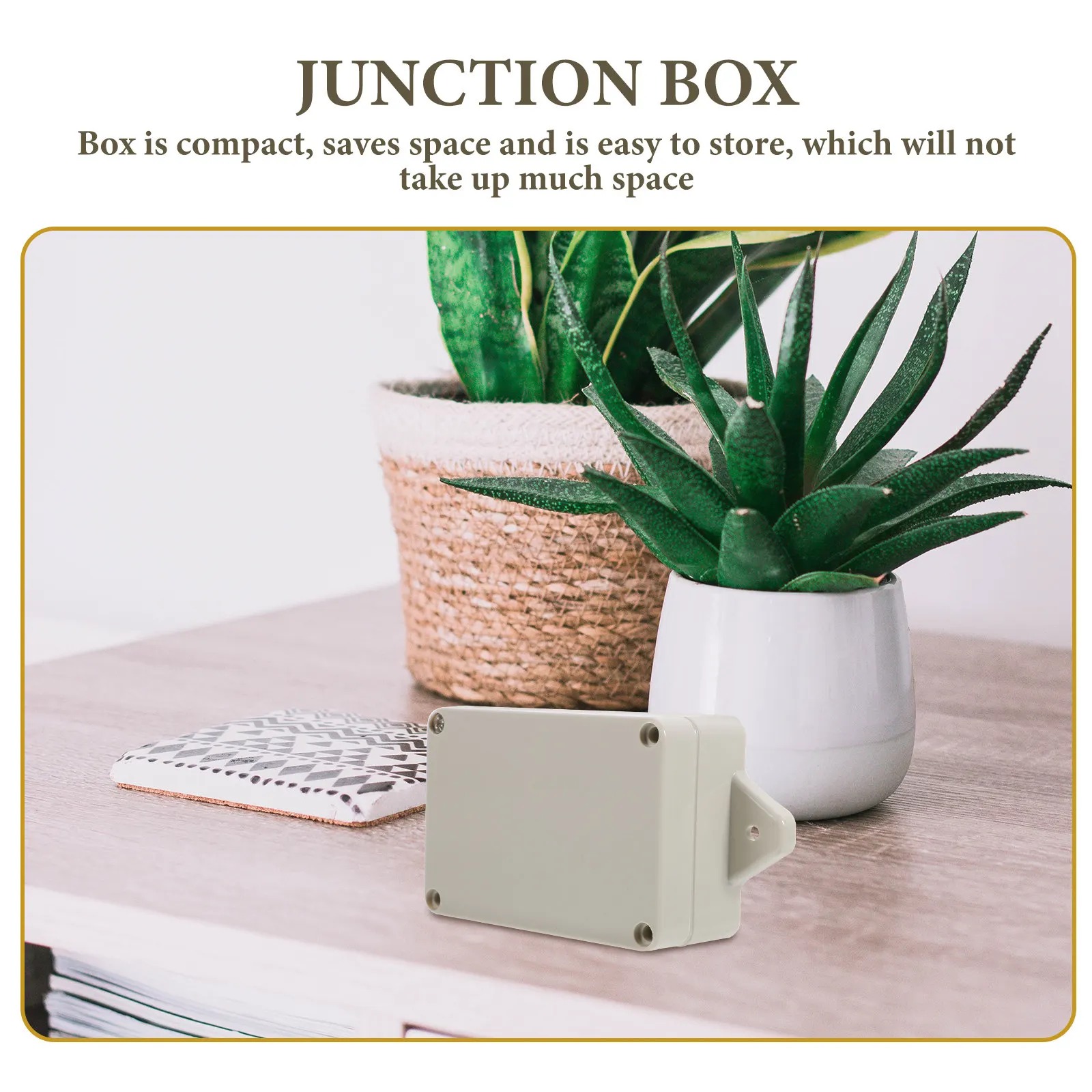 2Pcs Plastic Electrical Junction Box Waterproof Project Box for Electronics Engineering Easy Installation Maintenance Compact