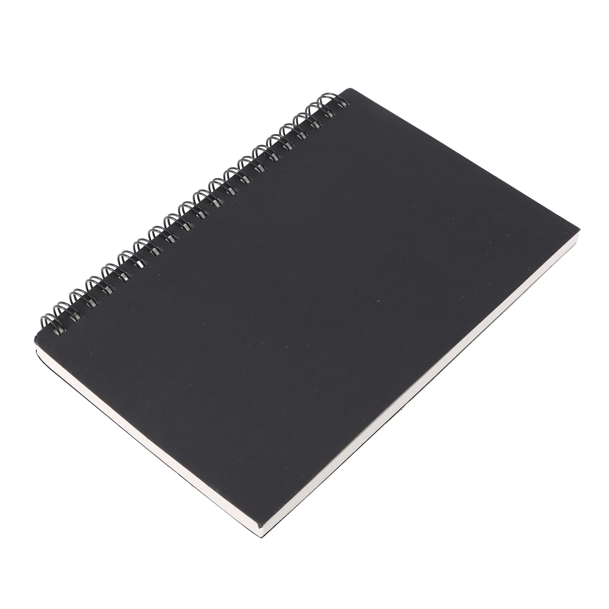 Retro Kraft Coil Sketch Sketchbooks Blank Notebook Creative Notebook School Stationery（Black and White）