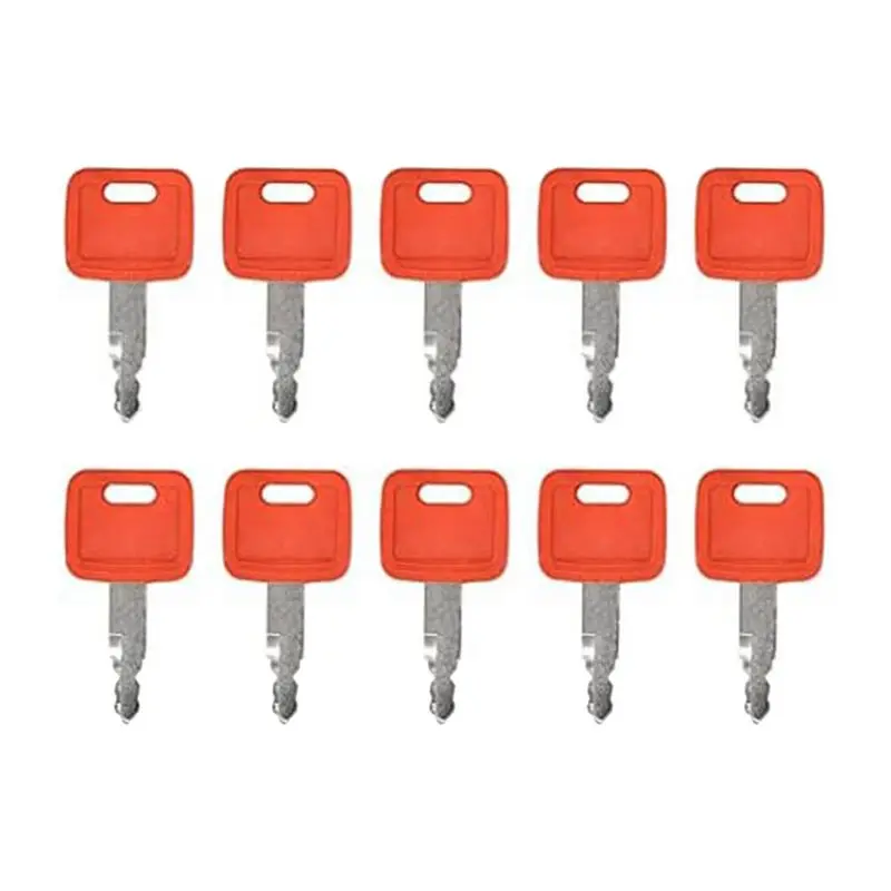 B09A 10Pcs Ignition Keys H800 for John Deere Excavator Case Dozer Fiat Hitachi New Holland AT194969 AT147803