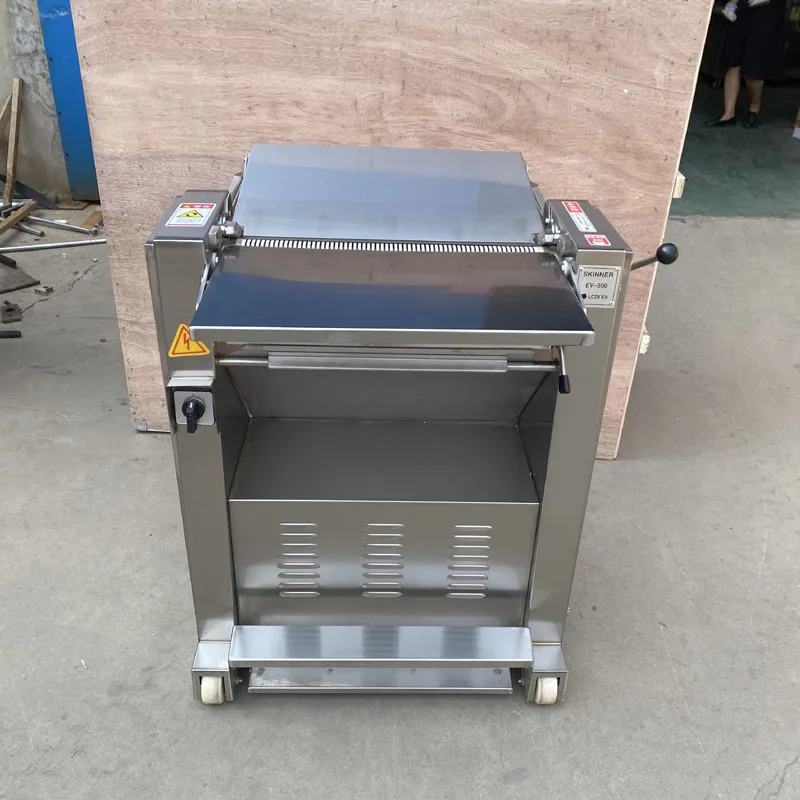 High Quality Fully Automatic Pork Defatting And Peeling Machine, Commercial Small Fresh Meat Cutting Machine