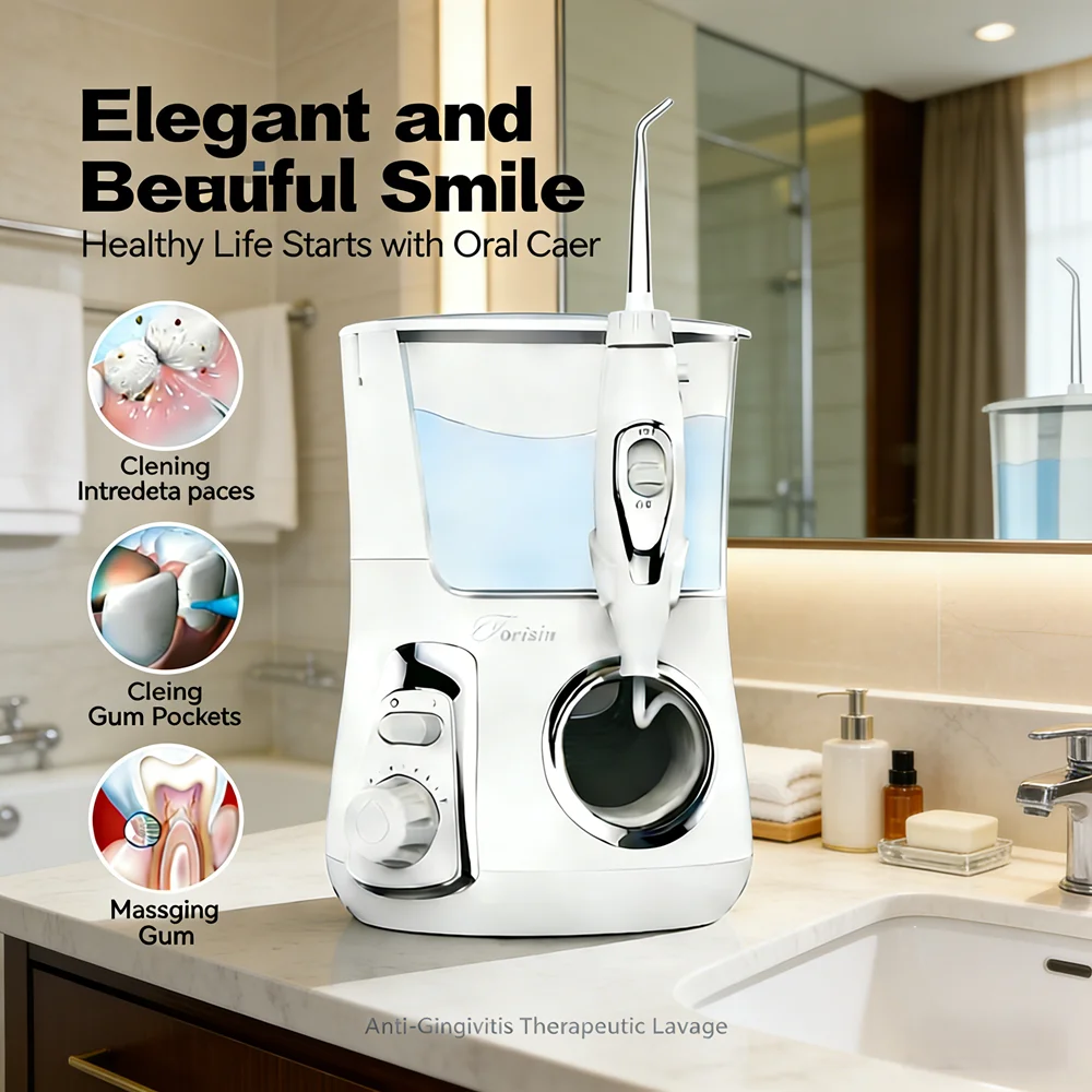 

Электрический ирригатор для полости рта 800 мл, 10 универсальных режимов, 5 насадок, для длительной свежести дыхания