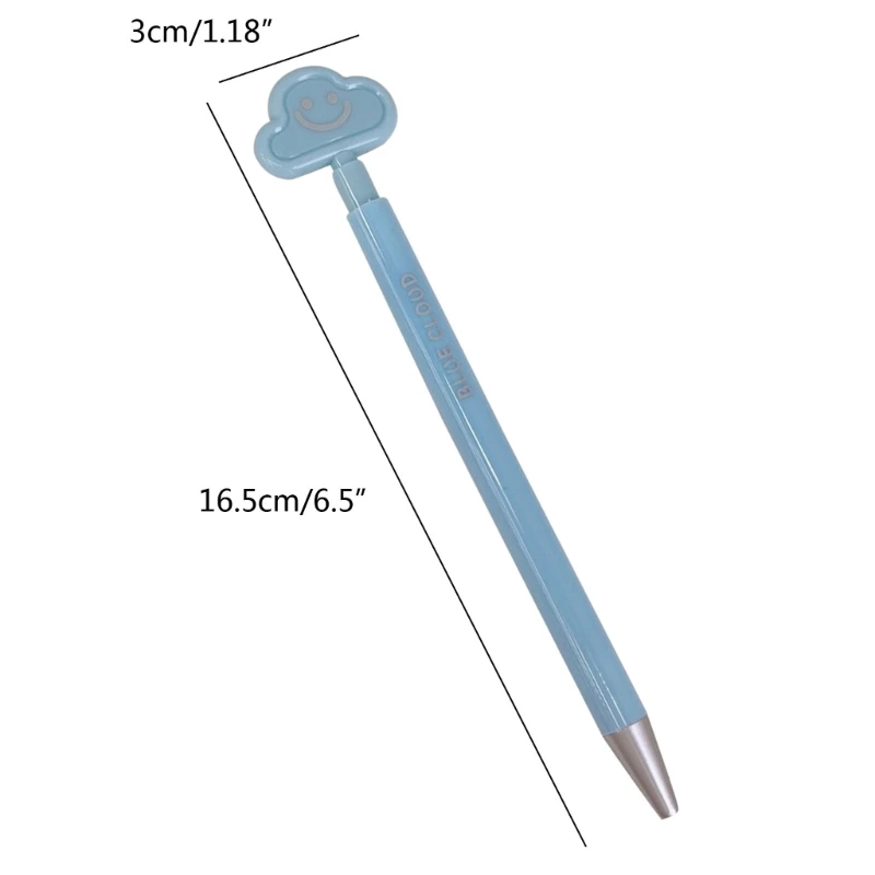 Bolígrafo Gel en forma nube, bolígrafos neutros secado rápido 0,5mm, bolígrafo retráctil, para
