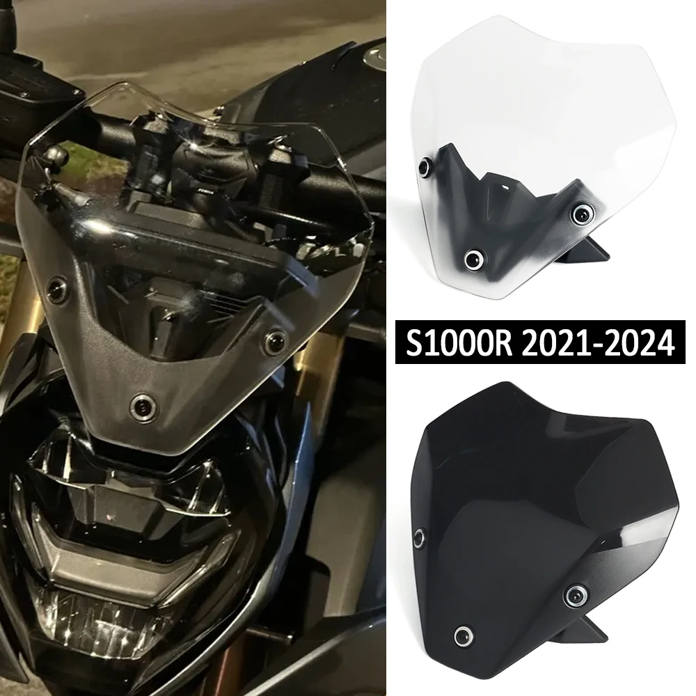 

Motorcycle Spoiler Windscreen Windshield Wind Deflector Screen Shield Spoiler FOR BMW S1000R S 1000 R S 1000R 2021-2025 2024