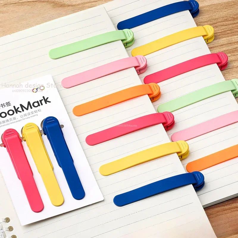 With Page Bookmark Clip Silicone Simple Book Insert Memory Follow Page Bookmark Automatic Record Page Reading Tool