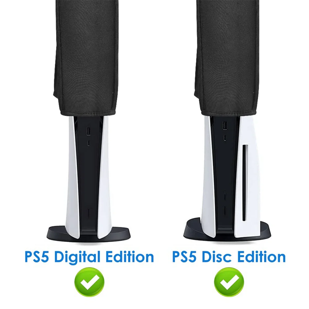 ADEGBO – Verbesserte Staubschutzhülle, waschbar, spritzwassergeschützt, für PS5 Slim Disc und Digitalkonsole