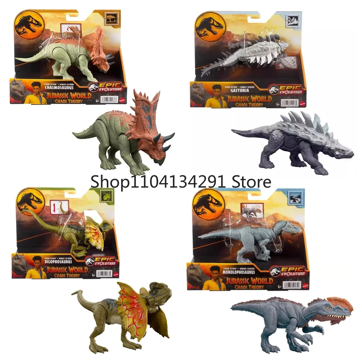 

Mattel Jurassic World Strike Attack Chasmosaurus, маленькие игрушки-динозавры, опасность, экшн-фигурки, игрушки для мальчиков, подарок для детей