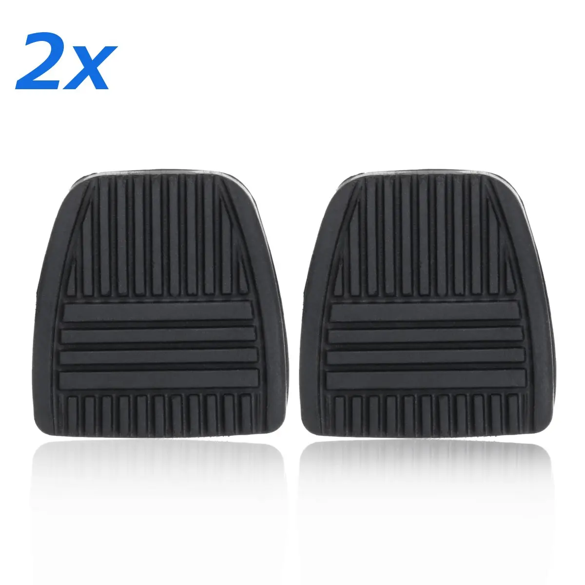 2pcs Car Brake Clutch Pedal Pad Rubber Cover 31321-14020 31321-14010 For Toyota 4Runner Camry Celica Land Cruiser Paseo RAV4