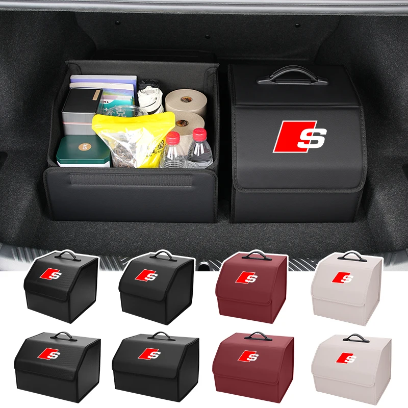 Car Trunk Storage Box Automobile Stowing Tidying Box Audi A4 B5 B6 B7 B8 A1 A3 A6 A5 A7 A8 Q3 Q5 Q7 TT S3 S6 RS3 RS4 RS5 S4 S5 