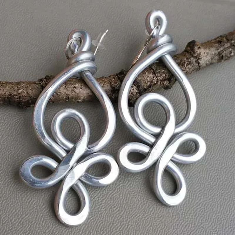 

Large Celtic knot earrings,Punk jewelry,Vintage,Gothic jewelry,hippieaccessories, knotting,rock,trendy,ear hooks For Women Man