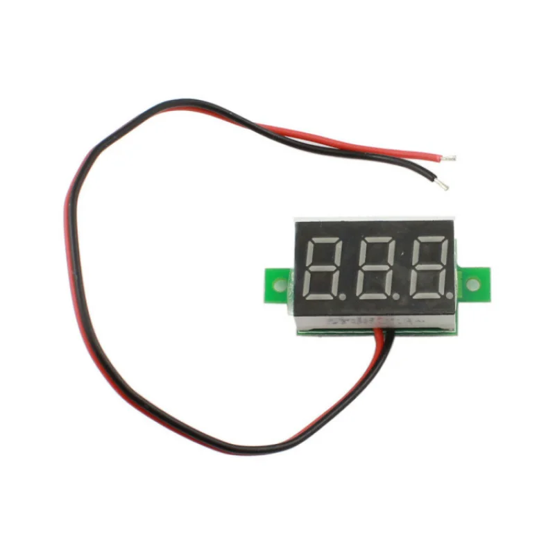 LED Digital Display Voltímetro Cabeça, 2 Linhas, 3 Posições, Detecção de Tensão, 5V, 12V, 24V, 5V, 12V, 24V