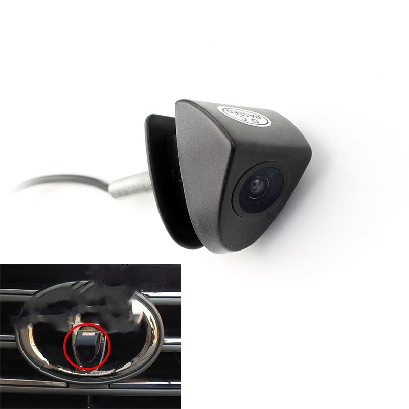 CCD Car Front Logo Camera for Toyota Prado Highlander Land Camry Front View Reversing Backup Camera Parking Assistance