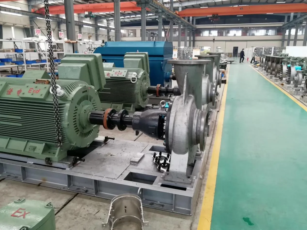 مضخة طرد مركزي أفقية ذات عملية كيميائية من سلسلة عالية الكفاءة