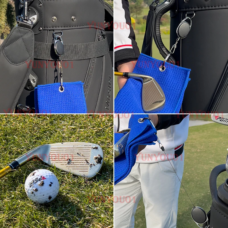 PGM منشفة جولف مسح حقيبة النادي تنظيف الملابس امتصاص الماء التجفيف السريع منشفة رياضية 40x60 سنتيمتر كبيرة #3