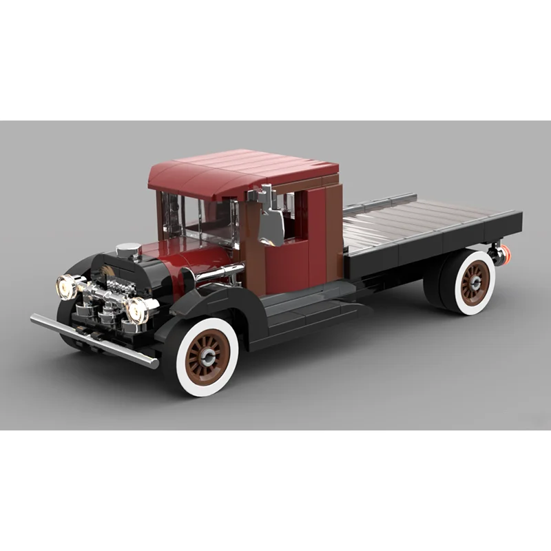 

2024 Old Flatbed Car City Car Speed Champion Classic Classic Car Building Blocks Brick Boy Racing Model Children's Toy Gift