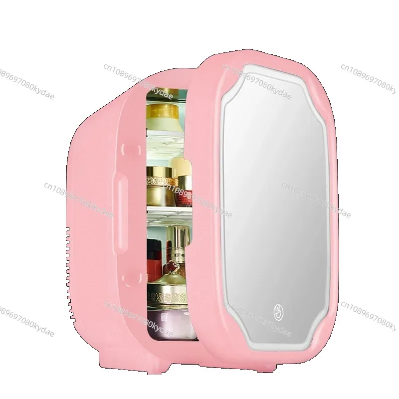

Mini Refrigerator With LED Light Cosmetic Skincare Refrigerators Makeup For Home Office and Portable Fridge Cooler Warmer
