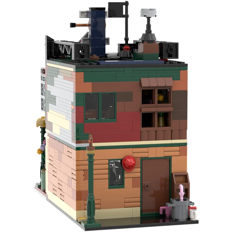 920 قطعة MOC منزل صديق المركزي بيرك وحدات نموذج اللبنات هدايا عيد الميلاد لتقوم بها بنفسك لعبة فكرة إبداعية التعليم الطوب #2