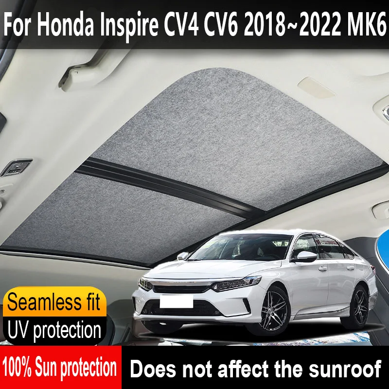 

Car Panoramic Sunroof Insulation Roof Visor For Honda Inspire 2018~2022 21 Anti-UV Electrostatic Adsorption Sky Curtain Sunshade