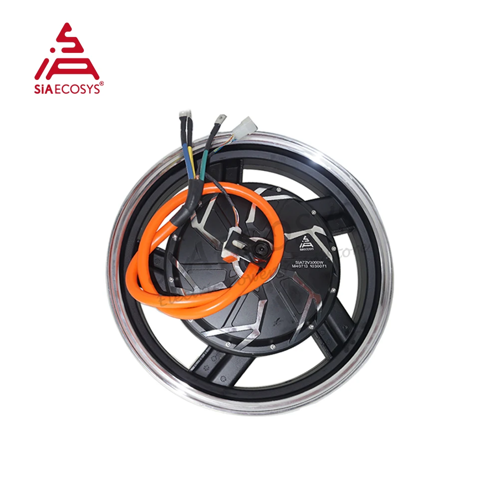 QS موتور 17x3.5 بوصة 3kW 260 40H V3/V4 نسخة BLDC سكوتر كهربائي دراجة نارية في محور عجلات المحرك مع مجموعات التحويل #4