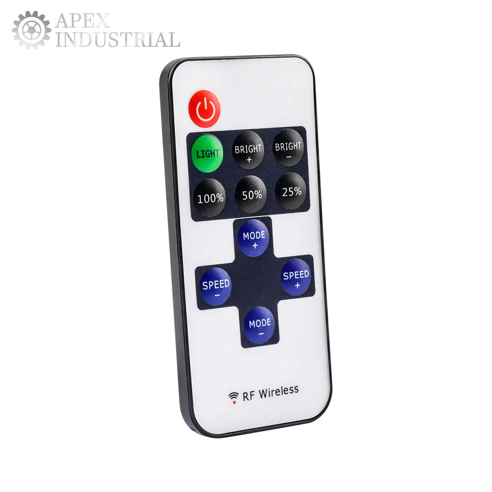 11Keys RF Wireless Led Remote Controller DC5-24V 8 Modes LED Controller RGB Dimmer for LED Light Strip Without Battery