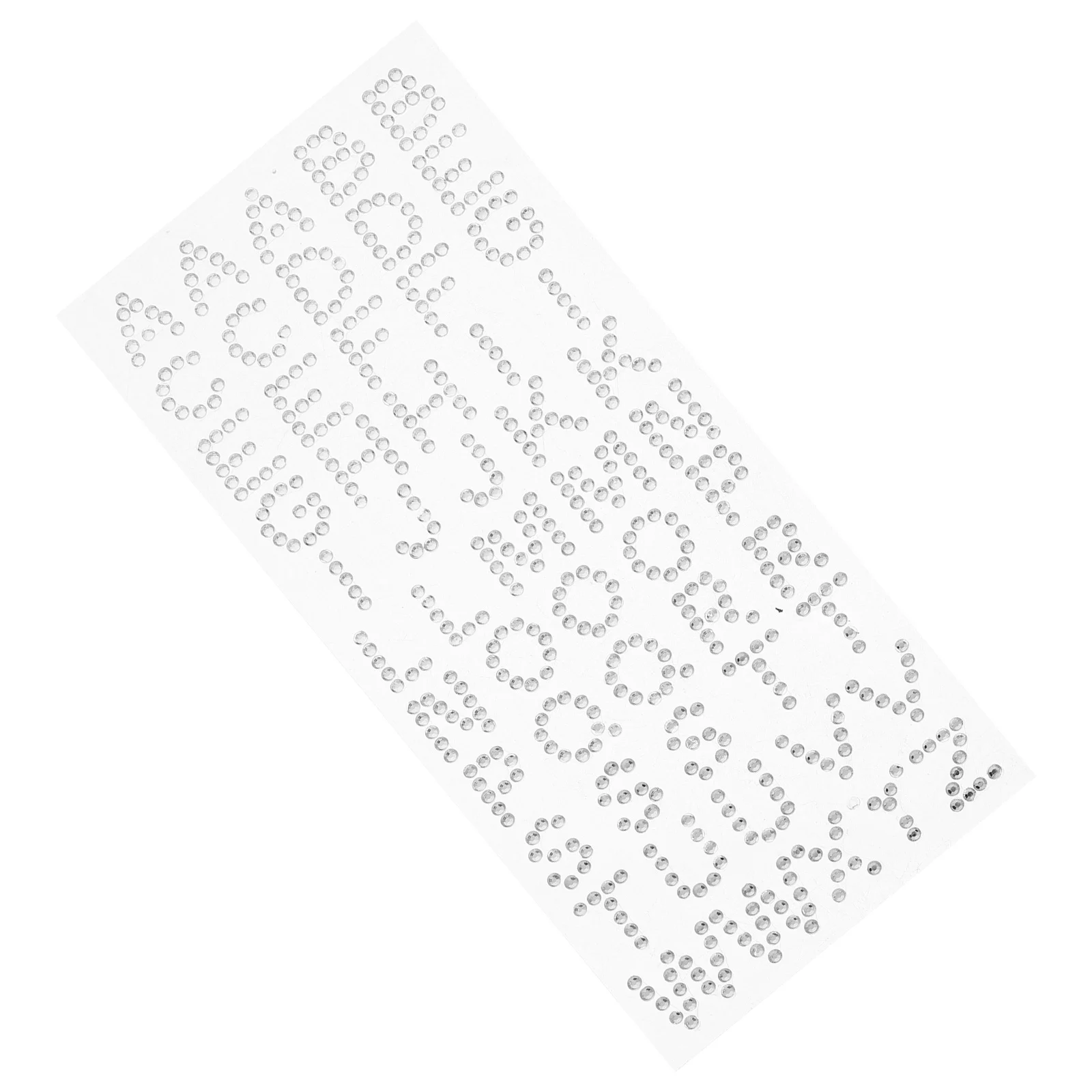 

1 Sheet Diamond Letter Stickers 3D Glitter Rhinestone Alphabet Number Stickers for Grad Cap Border Decoration Supplies
