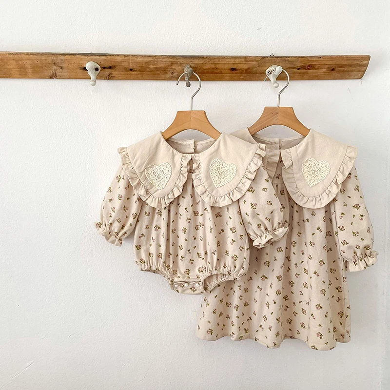 2026 Neue Frühjahrskollektion 0-24M Baby Mädchen Herz-Bodys Langarm Baumwolle Bedruckt Neugeborene Baby Mädchen Strampler Baby Mädchen Kleidung – Detail 12