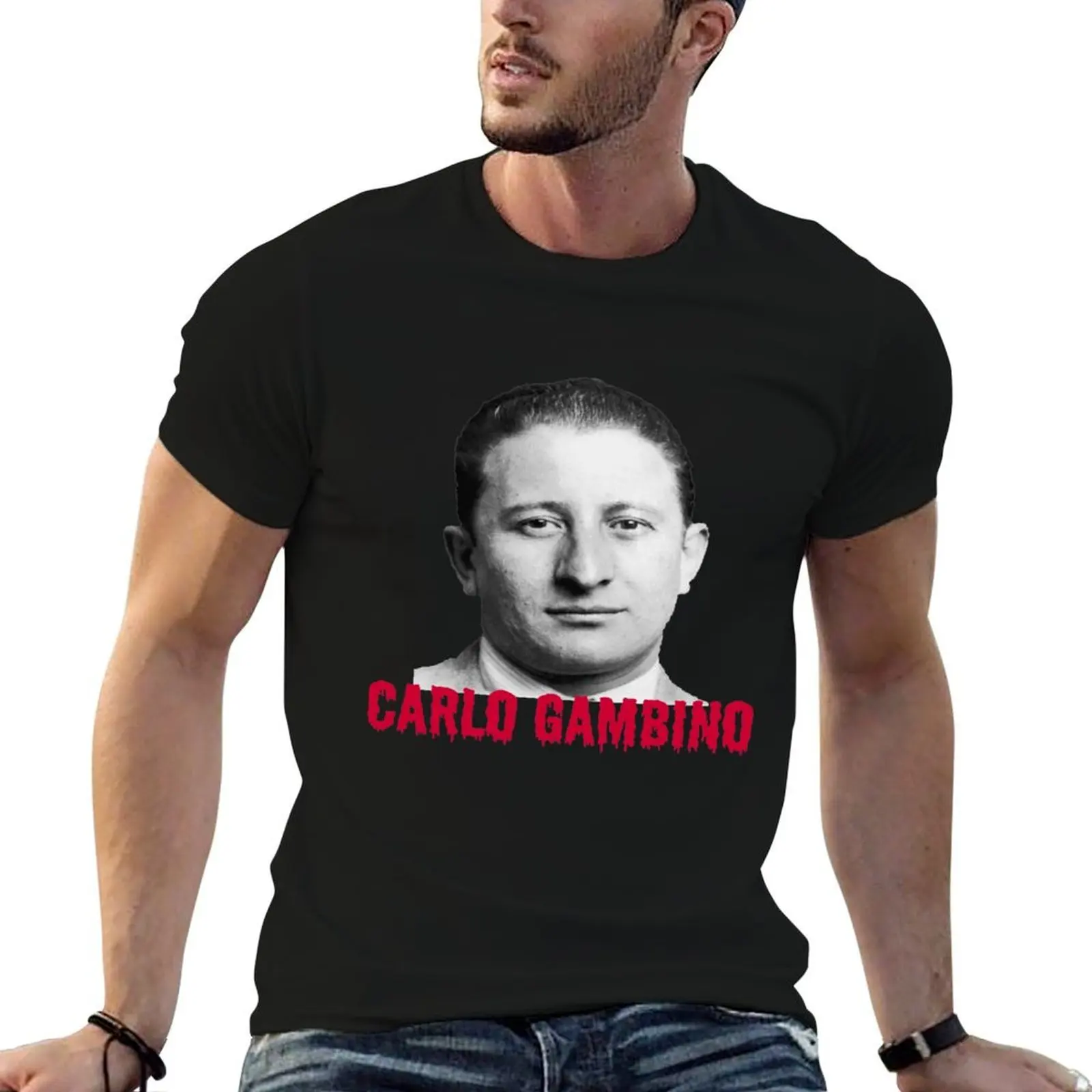 Carlo gambino by pandemic2020 T-Shirt t shirt man cotton man t shirts high quality luxury brand funny t shirts man T-shirt