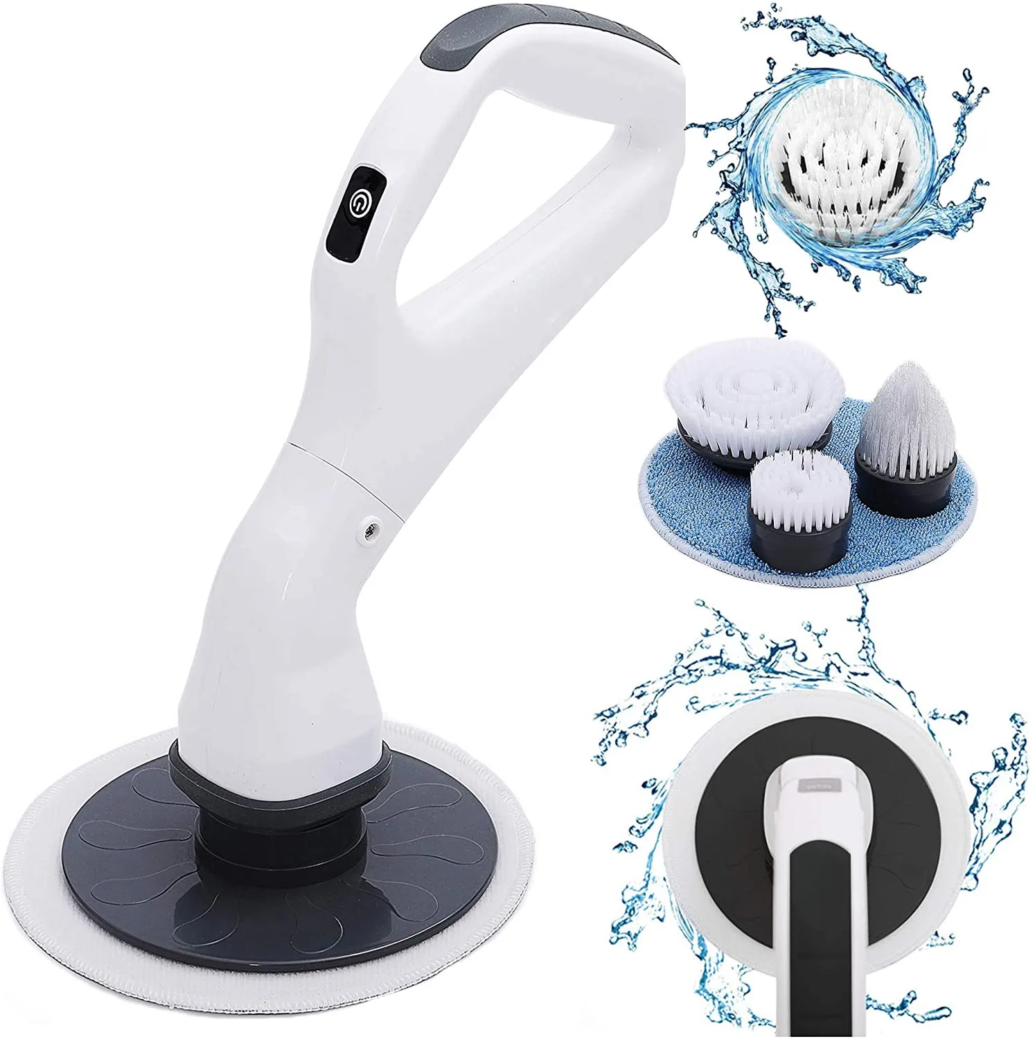 HandHeld Cordless Electric Spin Scrubber Brush Power Scrubber Kit for Kitchen Bathtub Cleaning