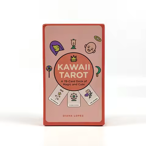Kawaii Tarot Cards 78PCS Tarot Deck Of Magic And Cute Oracle English Visions Divination Entertainment Partys Board Game