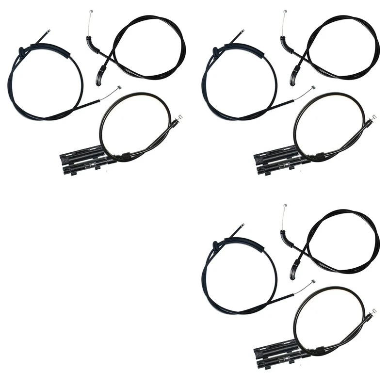 NEW HOT in Stock-9PCS Engine Hood Release Cable Bowden Cable Kit For BMW E65 E66 7Er 51237197474