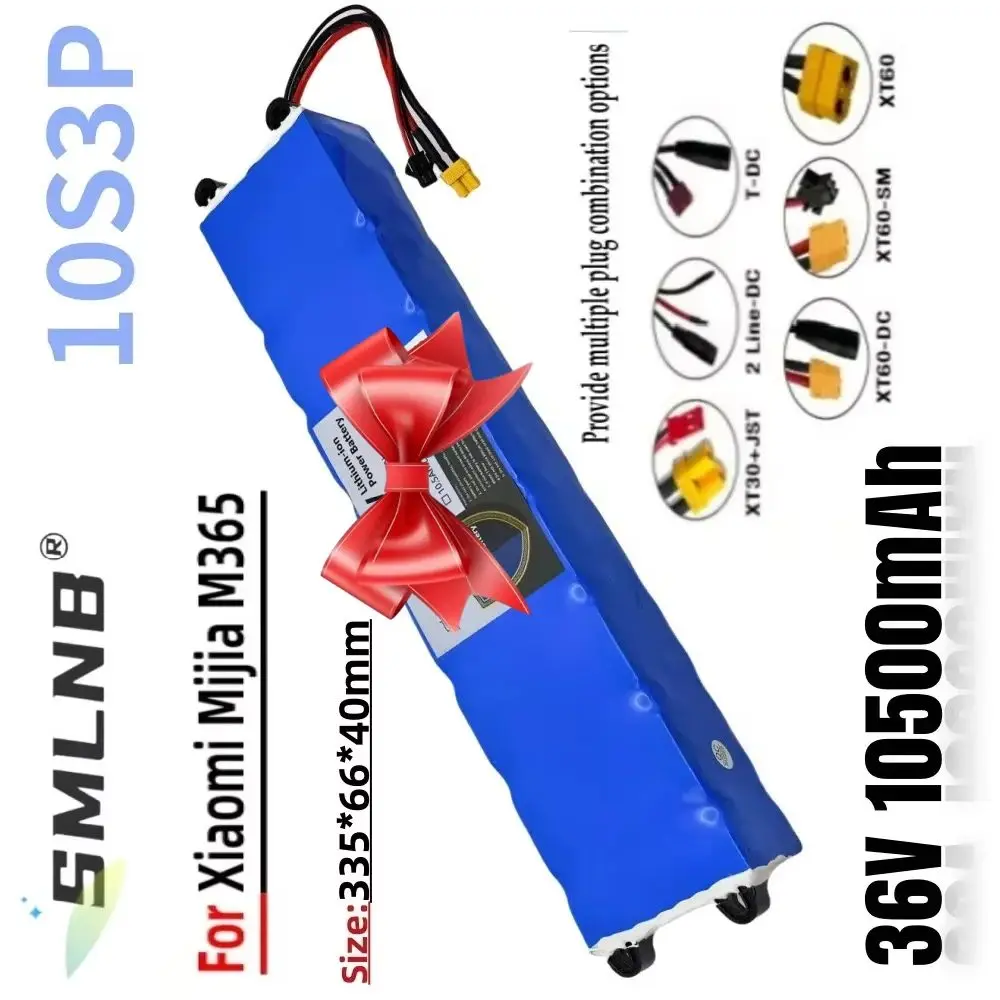 

36V 10500mAh 10S3P Electric Scooter Battery Pack for M365 Lithium 18650 Battery High Capacity Scooter Power Pack