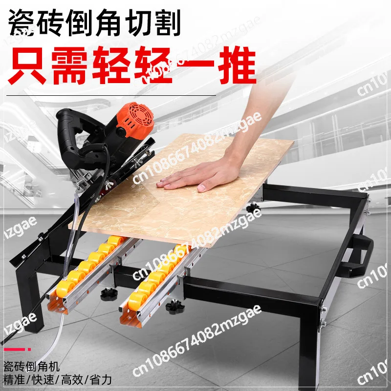 Smussatore per piastrelle professionale Utensile da taglio per taglio a 45 gradi Lavorazione di piastrelle per pareti Macchina per bordi Artefatto per taglio a binario