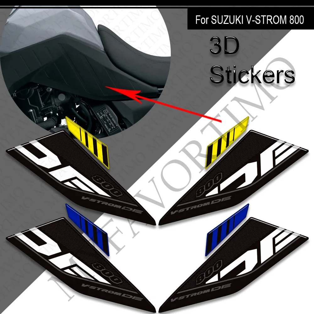 For Suzuki V-STROM VSTROM V STROM 800 DE 800DE Adventure Protector Tank Pad Gas Fuel Oil Knee Stickers Decals 2023 2024 2025