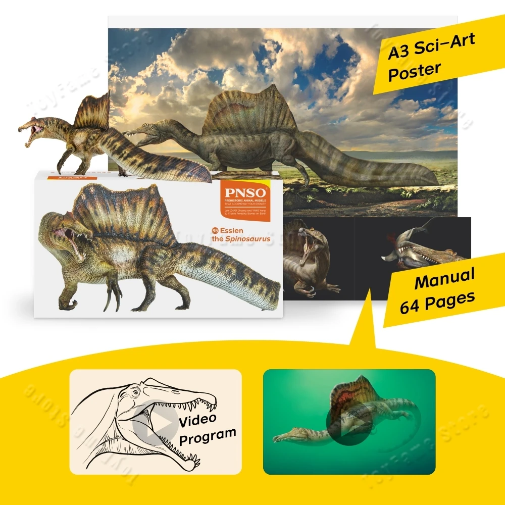 

PNSO Prehistoric Dinosaur Models: 35 Essien The Spinosaurus