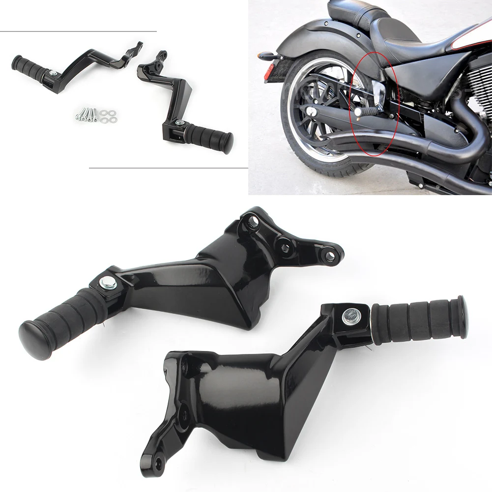 

Pop 2x Motorcycle Rear Passenger Foot Pegs Footrest Mount Brackret For Victory Vegas Kingpin Boardwalk Gunner/ High Ball
